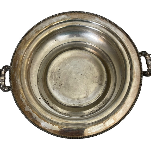 Vtg. Homan Silverplated Casserole Dish With Lid & Handles 555 Special Metal - Picture 5 of 12